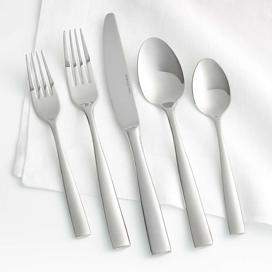 Marin 5-Piece Flatware Place Setting + Reviews | Crate & Barrel