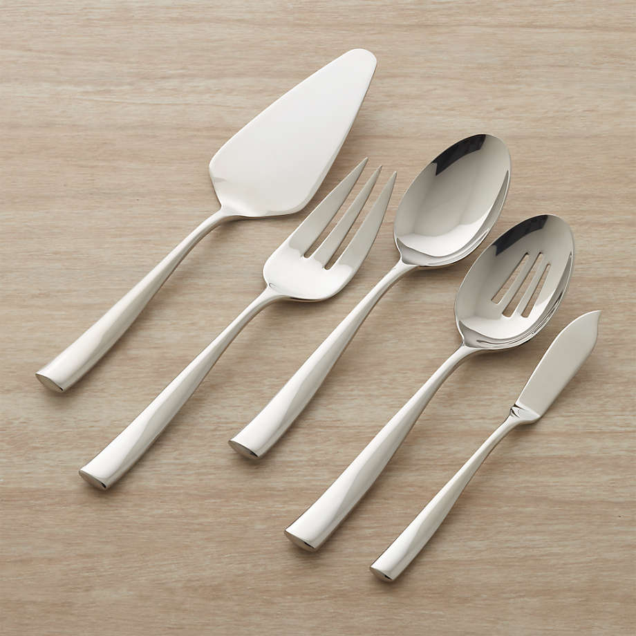 Marin Mirror 5-Piece Serving Set + Reviews | Crate & Barrel