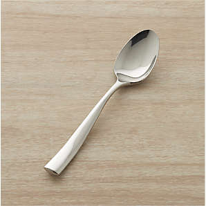 Ena White Salt cellar with Spoon | Crate & Barrel