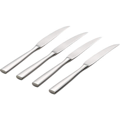 MIRAGE MIRROR FINISH WHITE Set of 6 steak knives – DEGRENNE