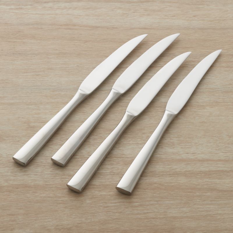 MIRAGE MIRROR FINISH WHITE Set of 6 steak knives – DEGRENNE