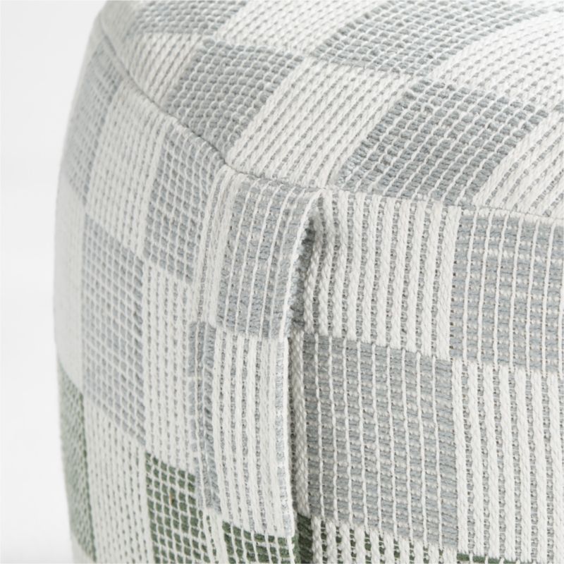 Cove Blue and Green Checkered Kids Floor Cushion - image 3 of 5