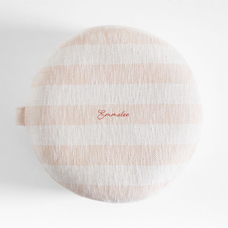 Cove Elegant Pink Striped Kids Floor Cushion