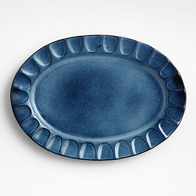 View Cove Glazed Indigo Blue Platter details