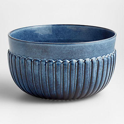 View Cove Glazed Indigo Blue Serving Bowl details