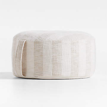 Crate & Barrel Cayden Pouf クッション Crate & Barrel Cayden Pouf クッション