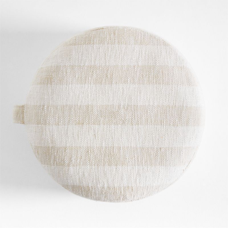 Cove Stone Tan Striped Kids Floor Cushion