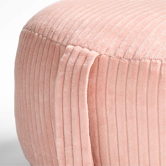 Pink Organic Cotton Velvet Corduroy Kids Floor Cushion