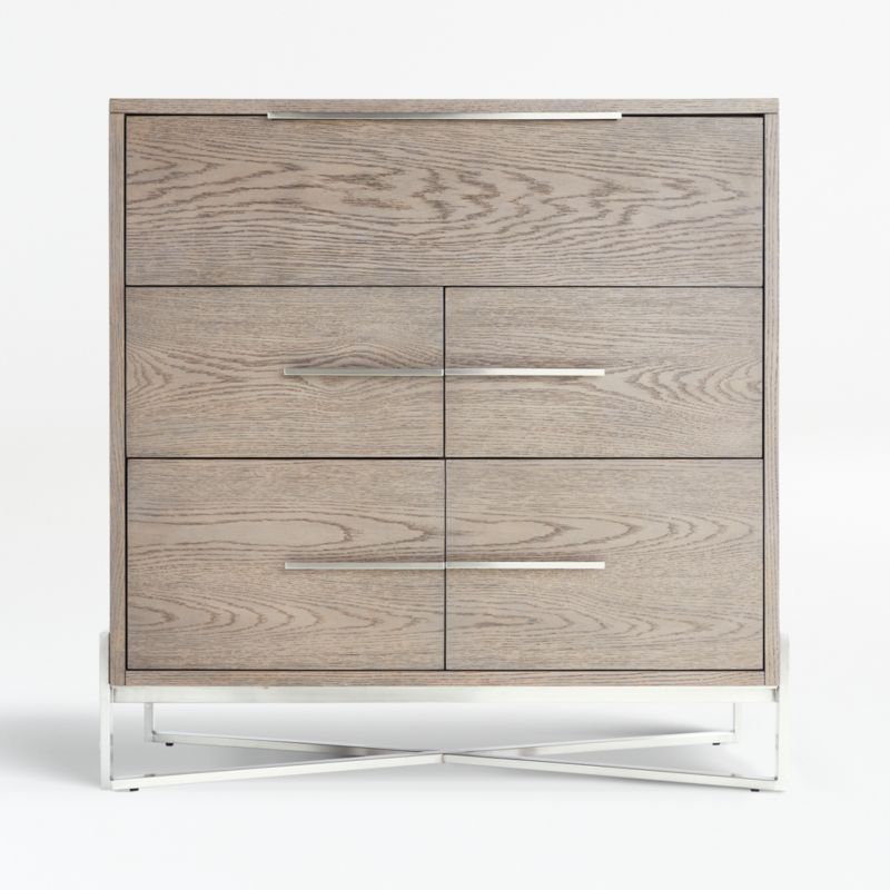 Covert Grey Secretary Desk + Reviews Crate and Barrel