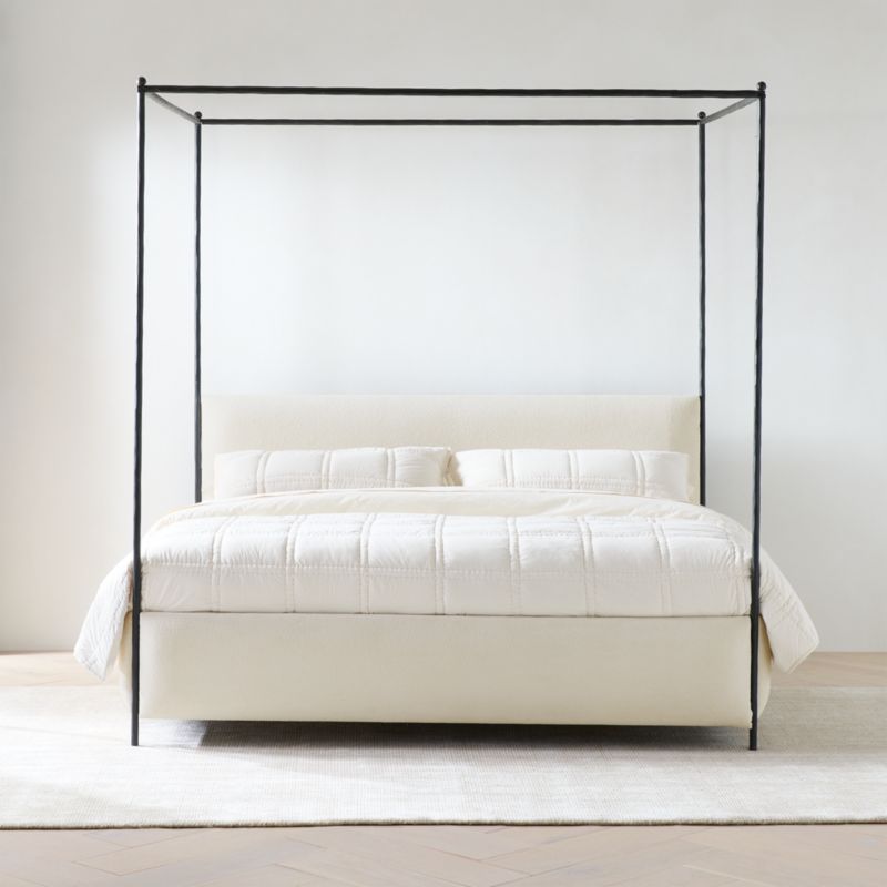 Coveteur Upholstered Queen Canopy Bed - image 3 of 17
