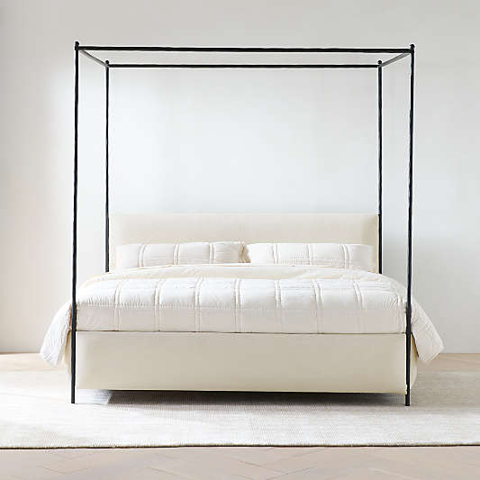 Coveteur Upholstered Canopy Bed