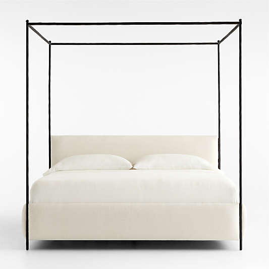 Coveteur Upholstered King Canopy Bed