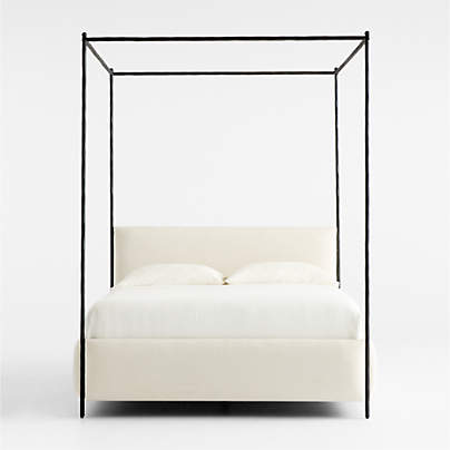 Coveteur Upholstered Queen Canopy Bed