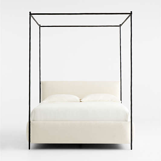 Coveteur Upholstered Queen Canopy Bed