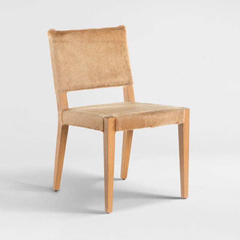 Cowley Beige Cowhide Dining Chair - image 2 of 11