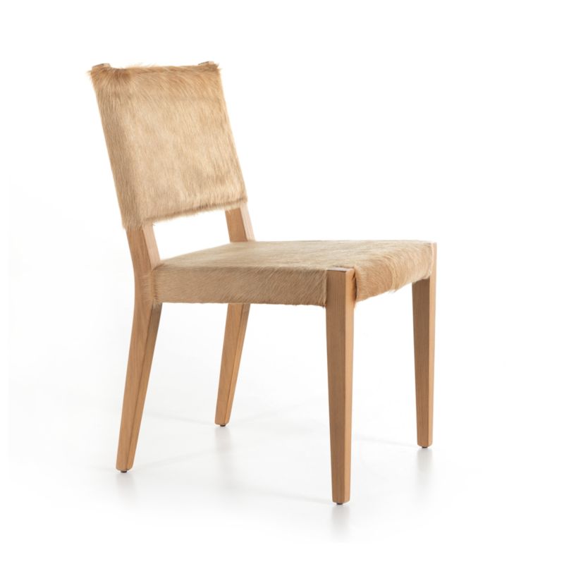 Cowley Beige Cowhide Dining Chair - image 3 of 11