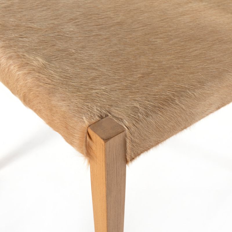 Cowley Beige Cowhide Dining Chair - image 8 of 11