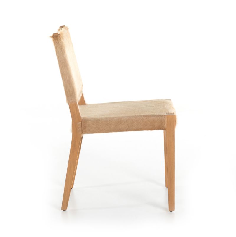 Cowley Beige Cowhide Dining Chair - image 4 of 11