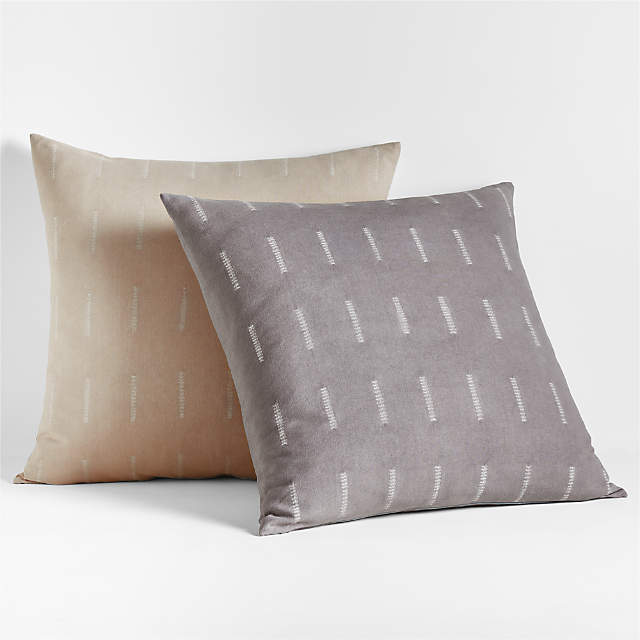 small grey pillows