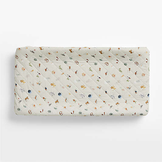 Cozy ABC's Organic Cotton Baby Changing Pad Cover