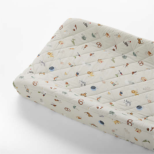 Cozy ABC's Organic Cotton Baby Changing Pad Cover