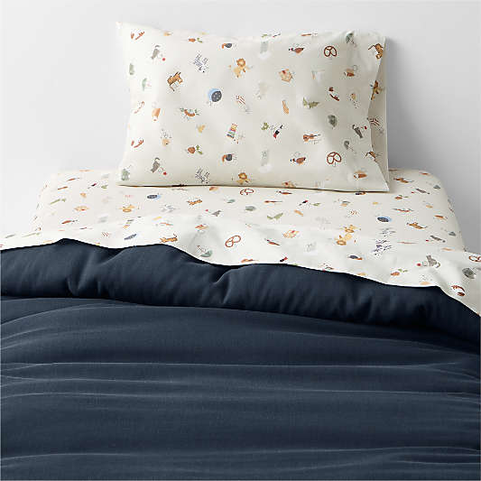 Cozy ABC's 100% Organic Cotton Toddler Sheet Set