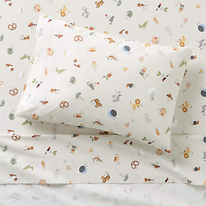 Cozy ABC's 100% Organic Cotton Toddler Sheet Set