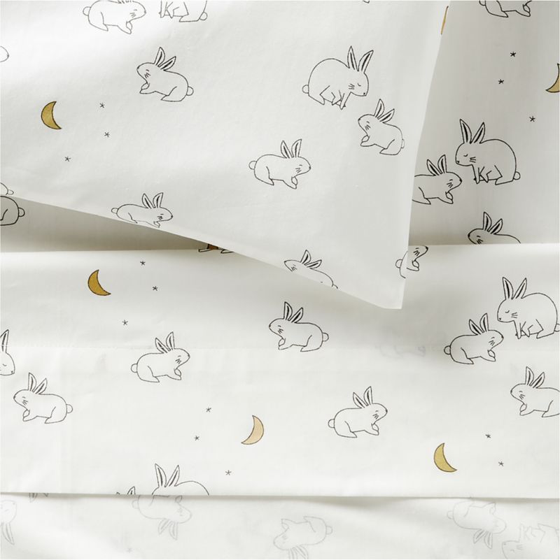 Stay Cool Cozy Bunny Organic Cotton Toddler Sheet Set - image 2 of 4