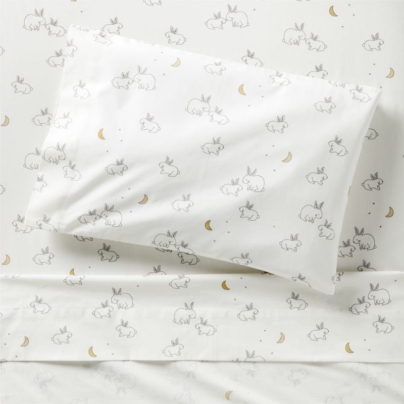 Stay Cool Cozy Bunny Organic Cotton Toddler Sheet Set - image 0 of 4