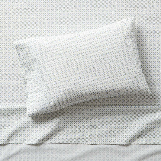 Cozy Cloud Geo Giggles Block Print 100% Organic Cotton Toddler Sheet Set