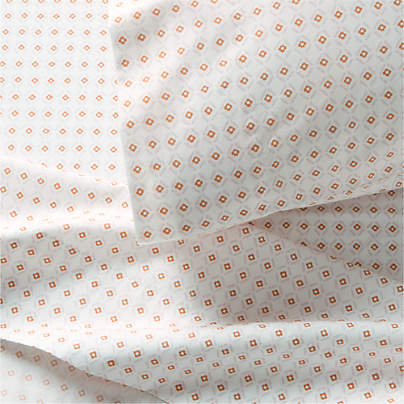 Cozy Cloud Geo Giggles Pink Block Print Organic Cotton Kids Sheet Set