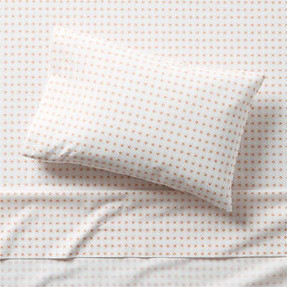 Cozy Cloud Geo Giggles Block Print 100% Organic Cotton Toddler Sheet Set