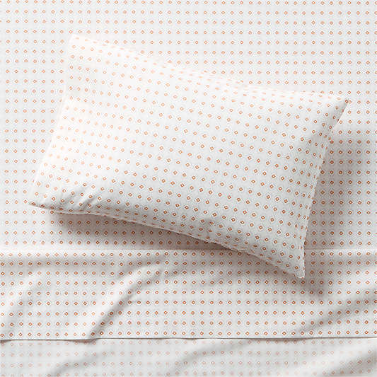 Cozy Cloud Geo Giggles Block Print 100% Organic Cotton Toddler Sheet Set