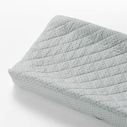 Modern Cozy Cloud Canyon Orange Organic Washed Cotton Changing Pad Cover + Reviews | Crate & Kids