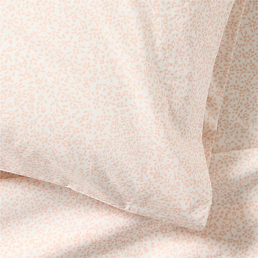 CozyCloud Organic Cotton Mini Floral Elegant Pink Twin XL Sheet Set