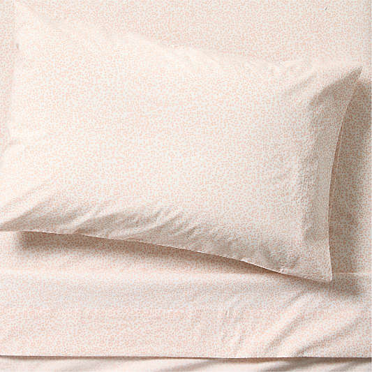 CozyCloud Organic Cotton Mini Floral Elegant Pink Twin XL Sheet Set