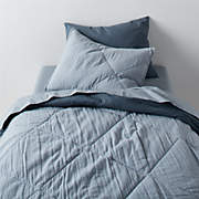 Supersoft Midnight Navy Blue Organic Gauze Kids Pillowcase
