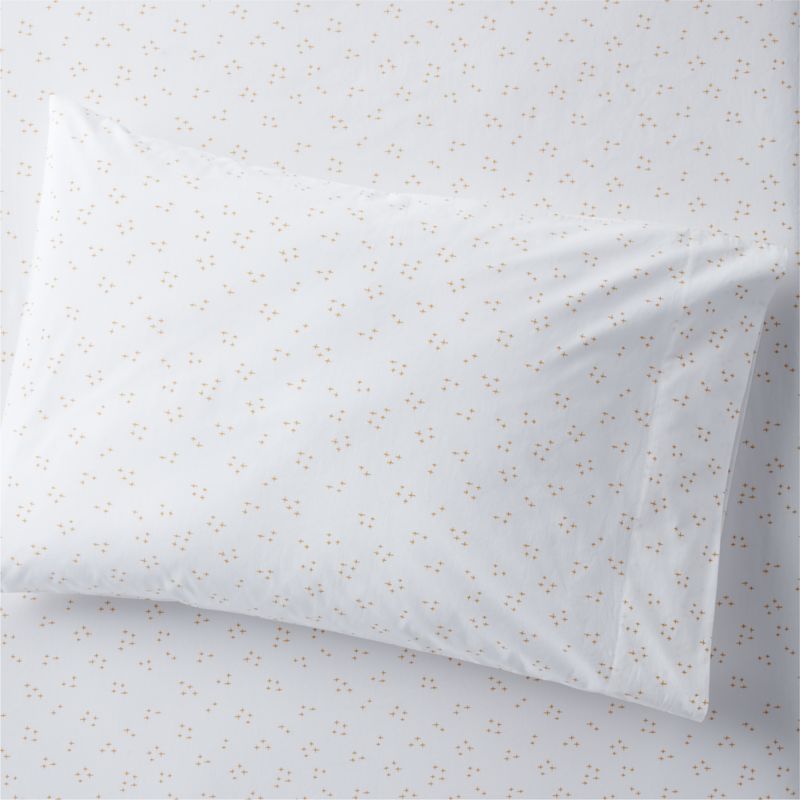 Cozy Cloud Twinkle Savannah Yellow Washed Organic Cotton Pillowcase