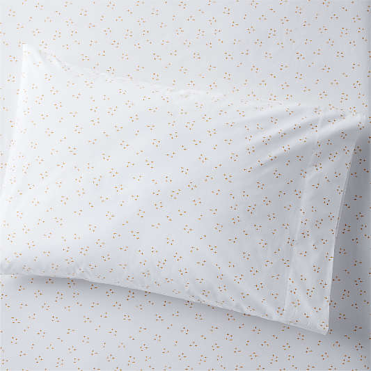 Cozy Cloud Twinkle Savannah Yellow Washed Organic Cotton Pillowcase