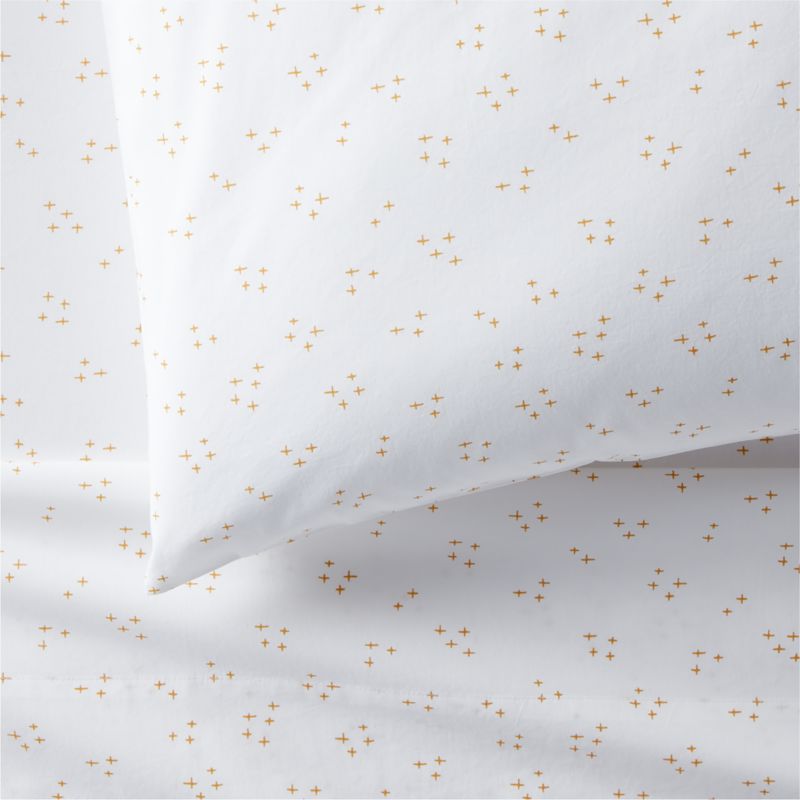 Cozy Cloud Twinkle Savannah Yellow Washed Organic Cotton Pillowcase - image 3 of 4