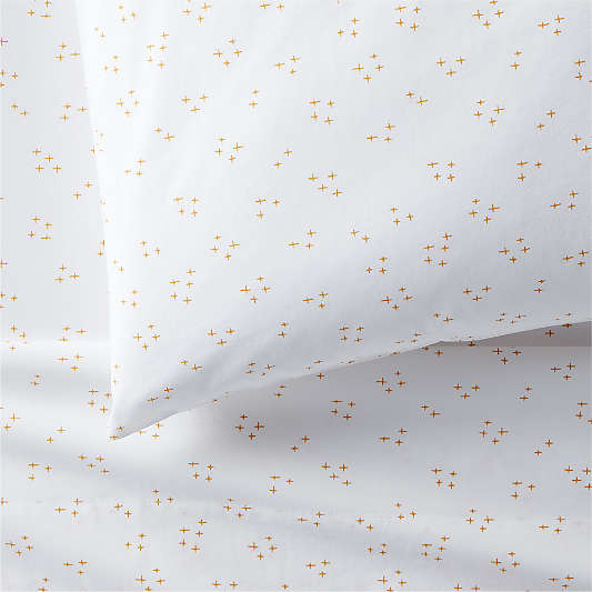 Cozy Cloud Twinkle Savannah Yellow Washed Organic Cotton Twin Sheet Set