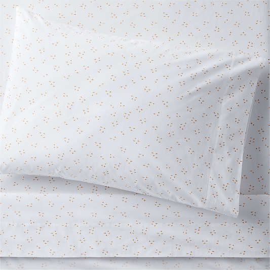 Cozy Cloud Twinkle Savannah Yellow Washed Organic Cotton Twin Sheet Set