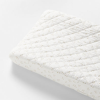 View Cozy Cloud Twinkle Willow Green Washed Organic Cotton Baby Changing Pad Cover details