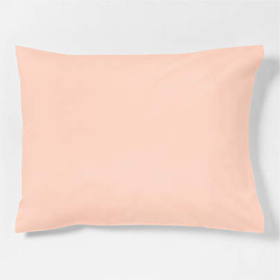 Cozy Cloud Washed Organic Cotton Elegant Pink Standard Bed PIllow Sham