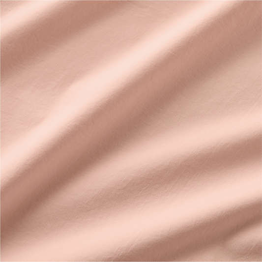 Cozy Cloud Washed Organic Cotton Elegant Pink Twin XL Sheet Set
