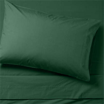 CozyCloud Washed Organic Cotton Vintage Green Twin XL Sheet Set