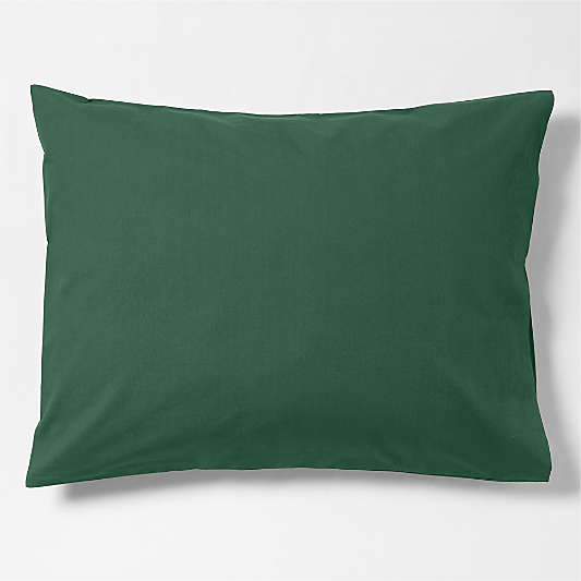 CozyCloud Washed Organic Cotton Vintage Green Standard Bed PIllow Sham