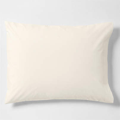 CozyCloud Washed Organic Cotton Pampas Ivory Standard Bed Pillow Sham