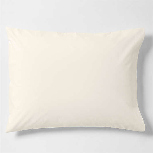 CozyCloud Washed Organic Cotton Pampas Ivory Standard Bed Pillow Sham