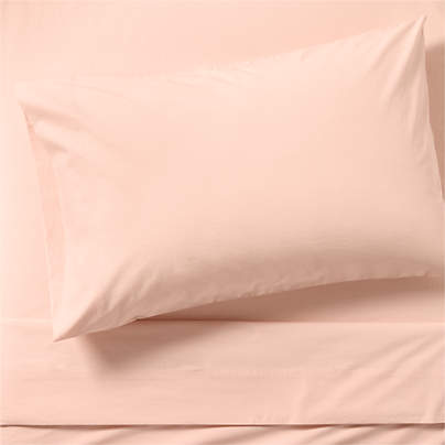 Cozy Cloud Washed Organic Cotton Elegant Pink Twin XL Sheet Set